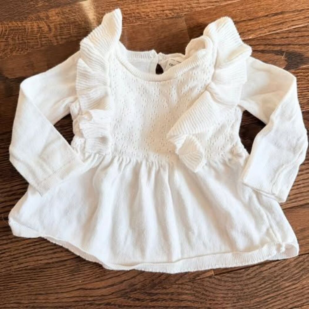 Baby Girl Outfit Bundle 9M Pink Neutral Sets Dresses Hoodie 5pc Cute - Picture 4 of 7